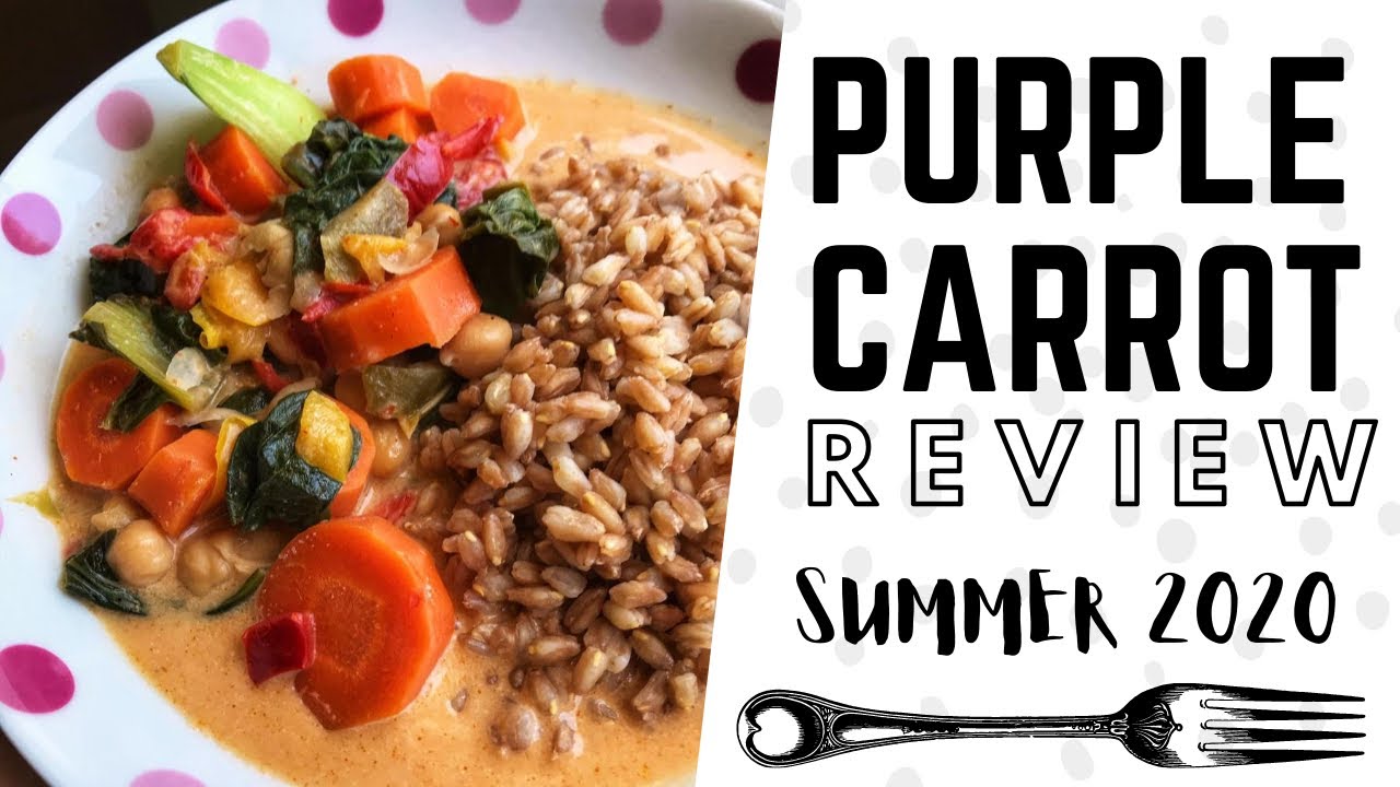 i finally tried purple carrot! vegan meal kit review / june 2020 💜🥕