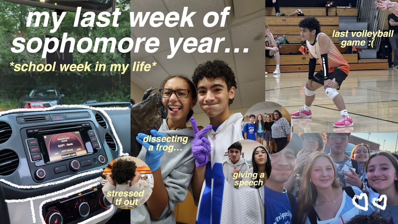 WEEK IN MY LIFE *the last week of sophomore year* | school vlog, last volleyball game, + friends