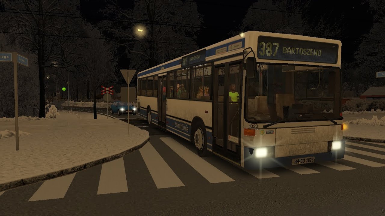 Omsi 2 Fikcyjny Szczecin. Mercedes-Benz O405N on line 387