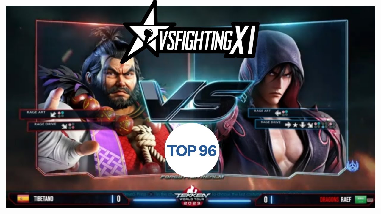 TIBETANO vs RAEF VSFightingXI 2023 Top 96 Tekken 7