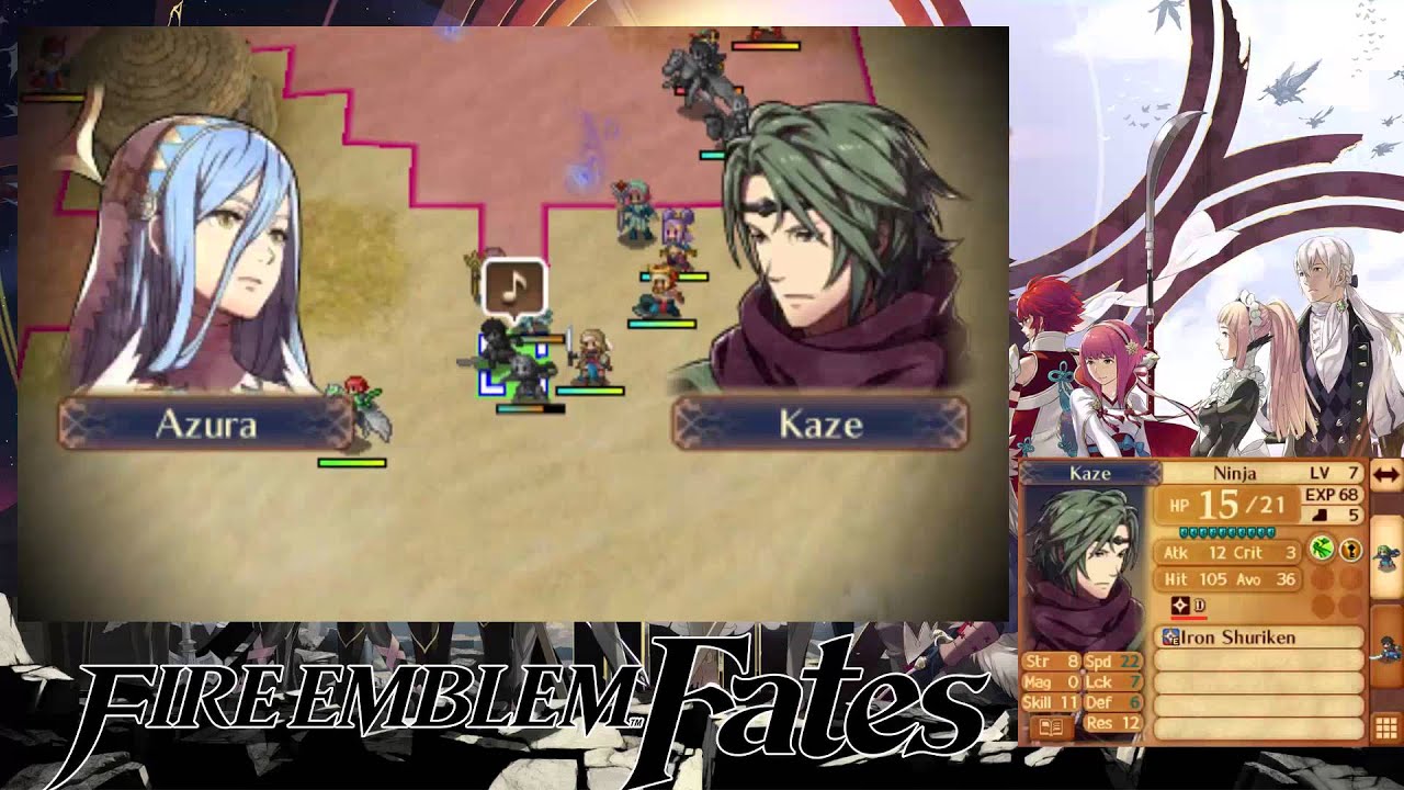 Fire Emblem: Fates [ENG] - Hoshido Chapter 8 "Fierce Winds" (Hard/Classic)