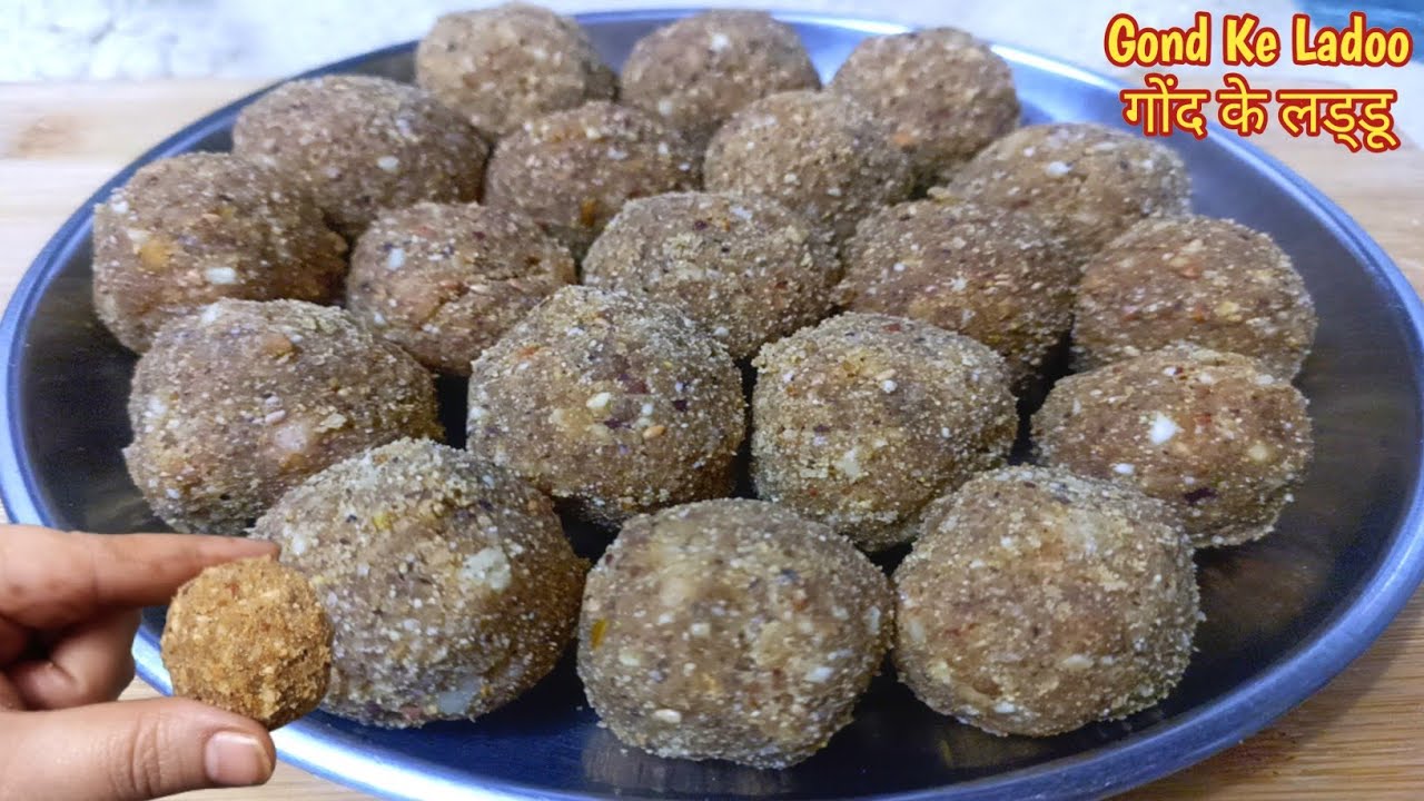 इम्युनिटी बढ़ाने वाले गोंद के लड्डू | Gond ke Ladoo With jaggery | Healthy Winter Ladoo