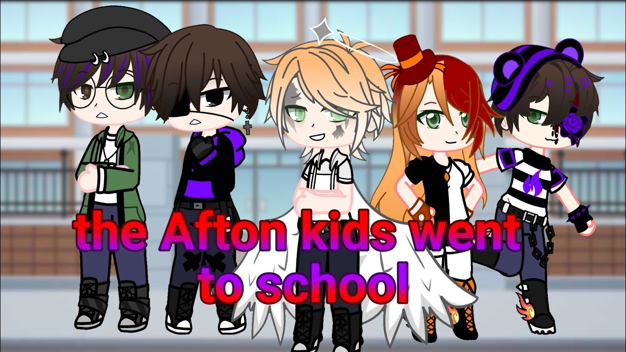 The Afton family kids went to school 