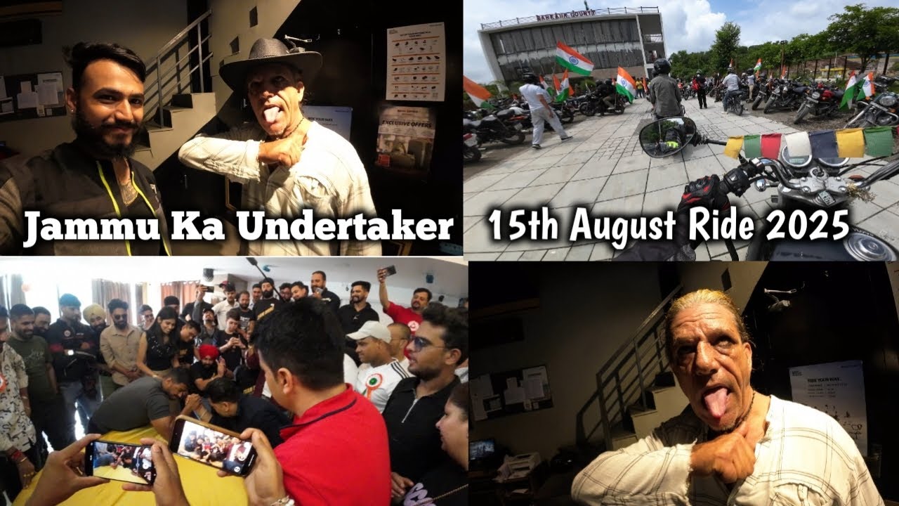 Jammu ka Undertaker 🤠 Independence day Ride 2025 🇮🇳🔥Royal Enfield Jammu
