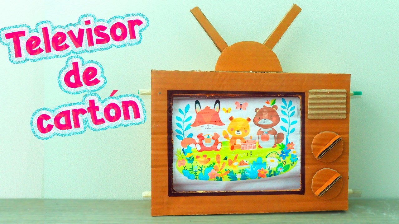 Como hacer un televisor de cartón paso a paso!