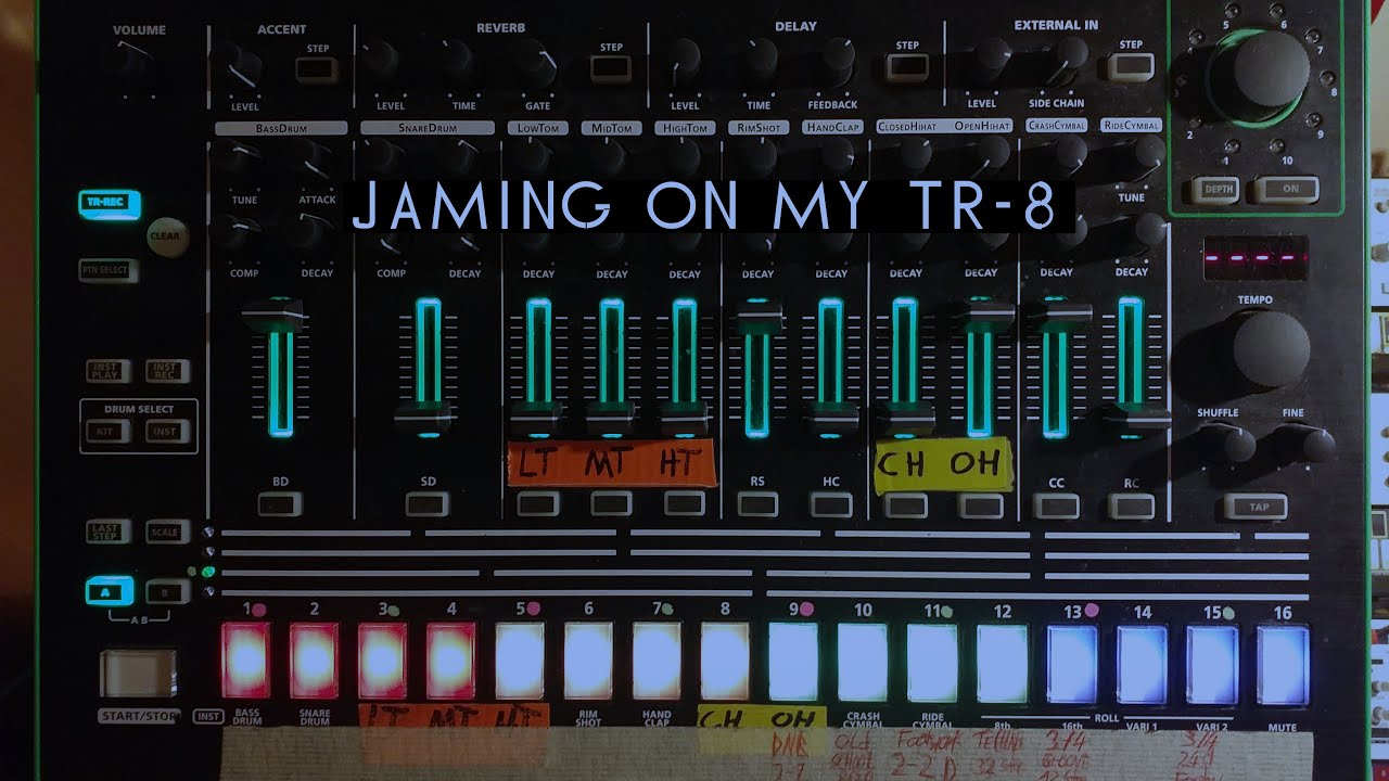 Roland TR8 and SP 404a D&B Jam