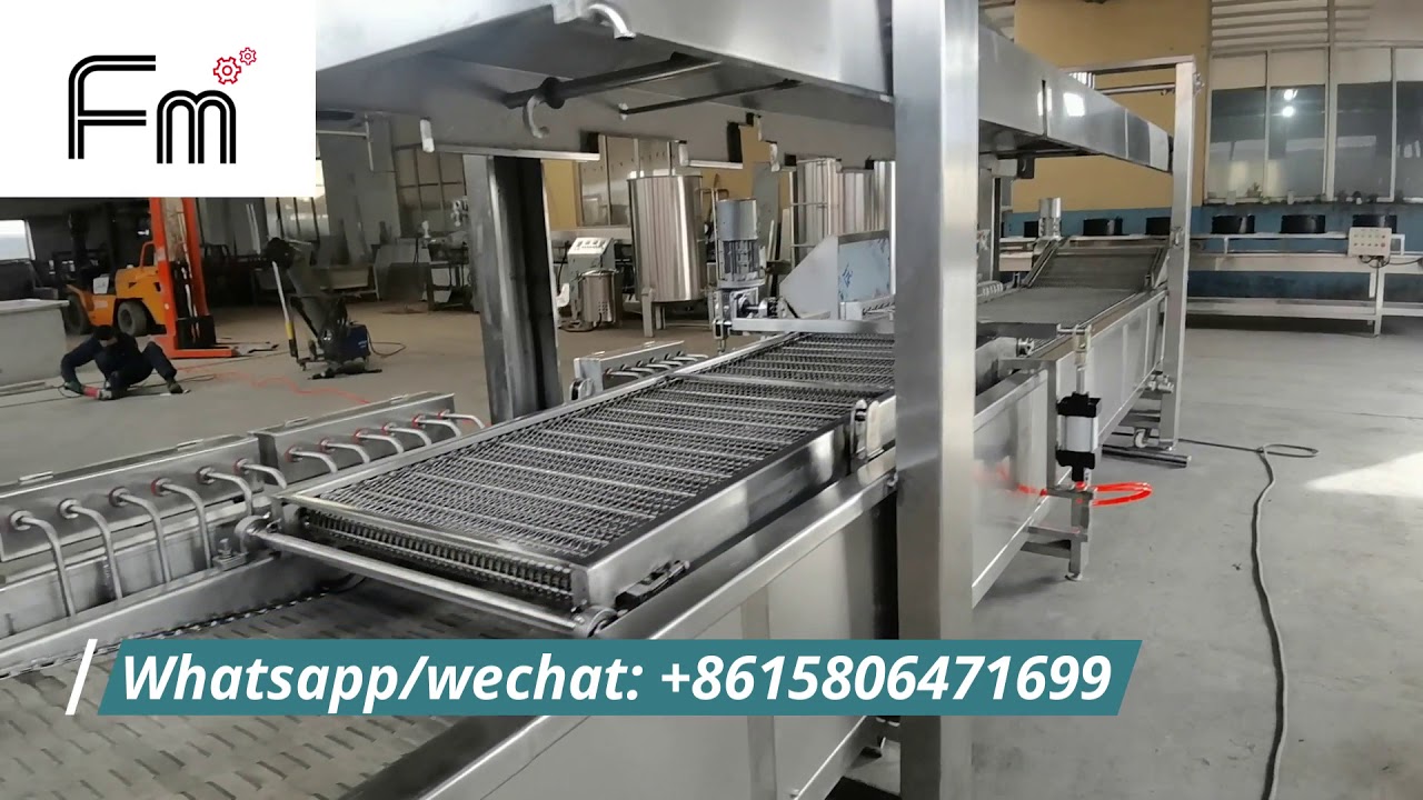 Continuous fryer machine