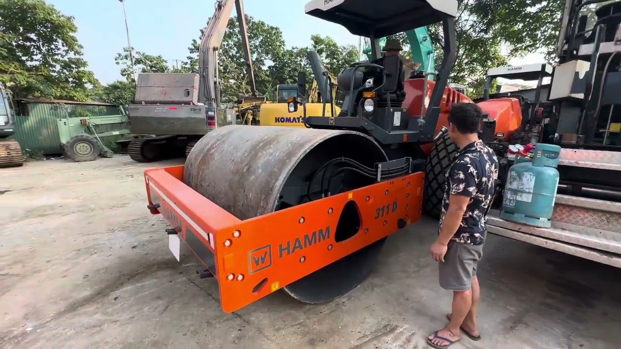 Xe lu rung 11 tấn // Hamm 311D đời 2023 mới về bãi truongky.vn