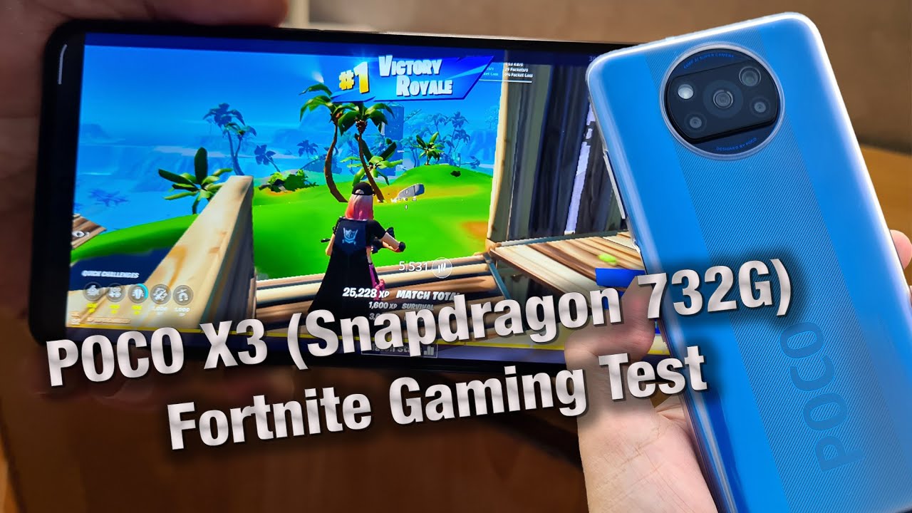 POCO X3 (Snapdragon 732G) Fortnite Gaming Test