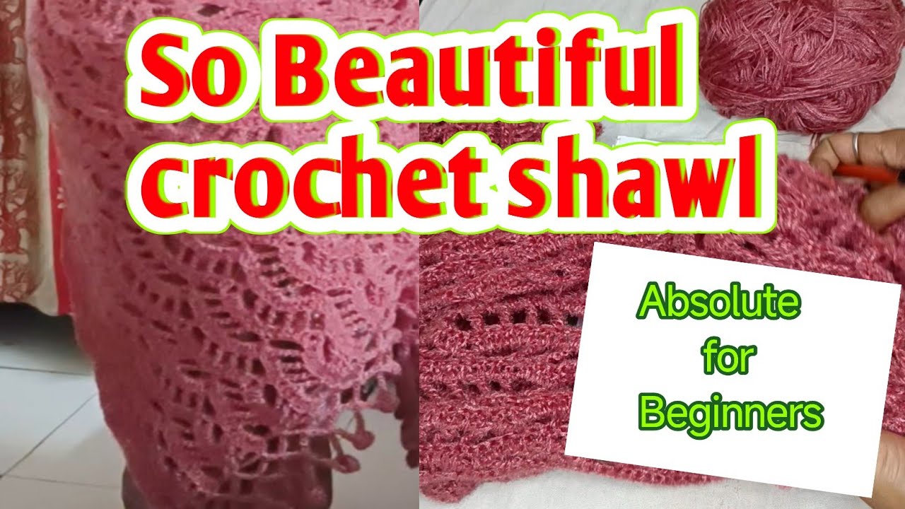 So Beautiful And So Amazing Crochet Shawl, with detailed crochet pattern in a very essyway manners❤️