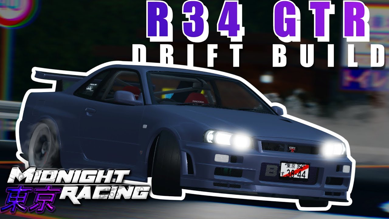 R34 GTR DRIFT TUNE | Midnight Racing: Tokyo