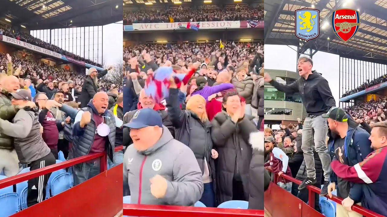 Aston Villa Fans Erupt as Buendia’s Last-Minute Winner Sinks Arsenal at Villa Park
