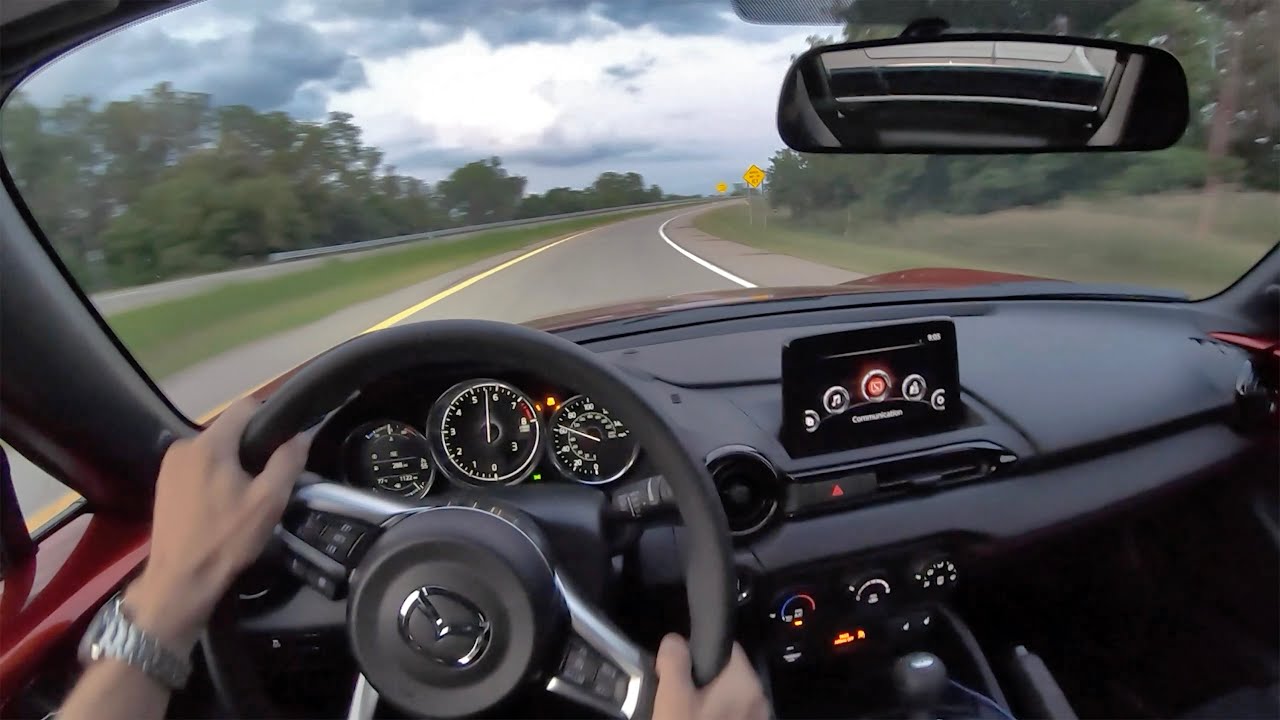 2019 Mazda MX-5 Miata RF Club - POV Sunset Drive (Binaural Audio)