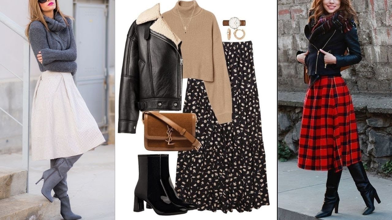 IDEAS PARA USAR FALDA EN INVIERNO 2022✔IDEAS TO WEAR A SKIRT IN WINTER 2022💖MODA INVIERNO CON FALDA