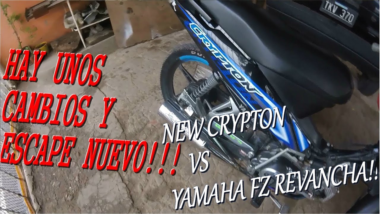 New crypton Segunda Parte!! Prueba GPS VEL MAX, Y VS FZ!!
