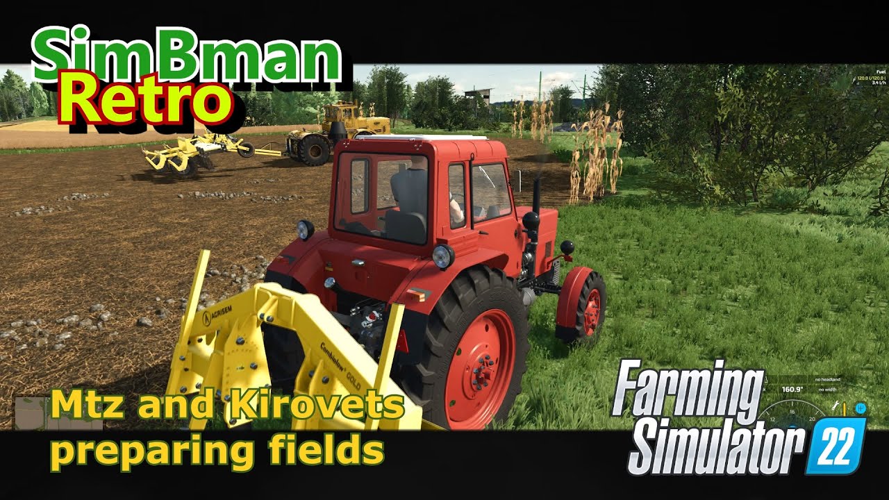FS22 Retro Mtz and Kirovets preparing fields / Farming Simulator 22 / FS22, LS22