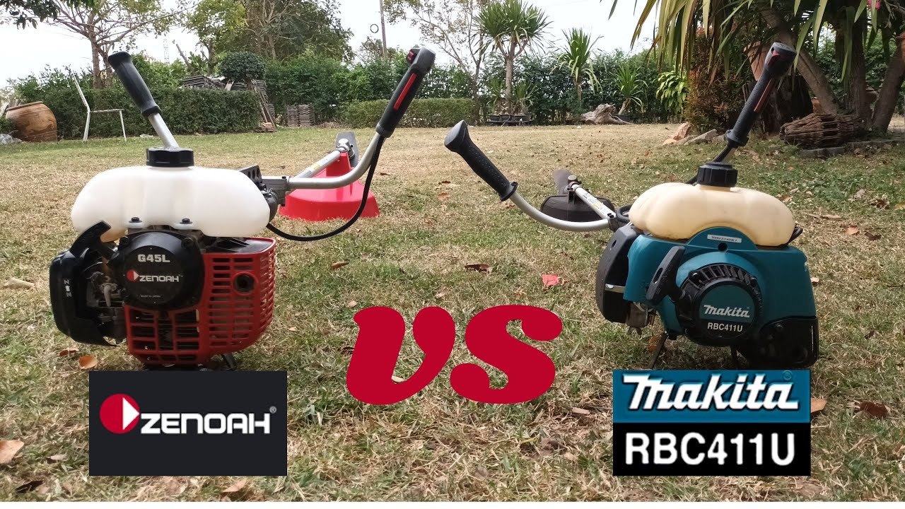 เครื่องตัดหญ้า 2 จังหวะ ซีน็อค Zenoah G45L (G4K) กับ มากีต้า Makita Rbc411 ใครน่าใช้กว่ากัน