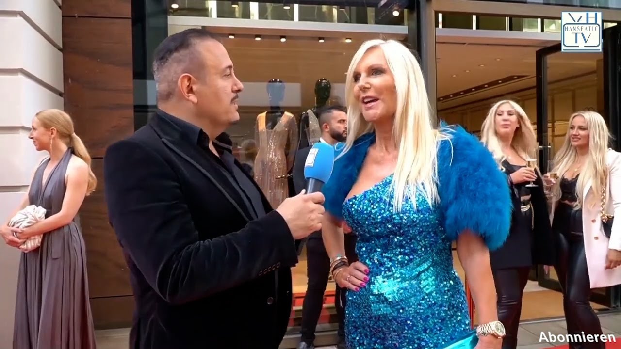 HANSEATIC TV Interview mit Marion Fedder auf dem Grand Opening von Elisabetta Franchi in Hamburg