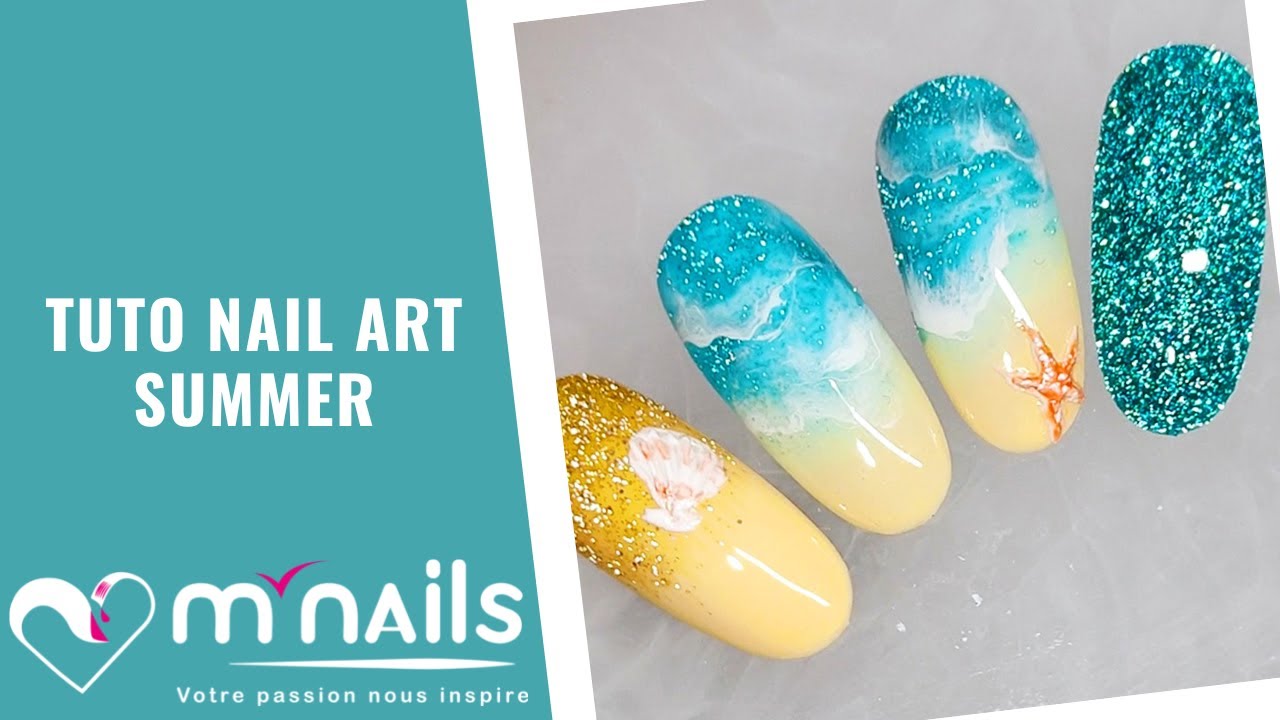 Tuto Nail Art Summer - Cool Colors Flash - M'Nails
