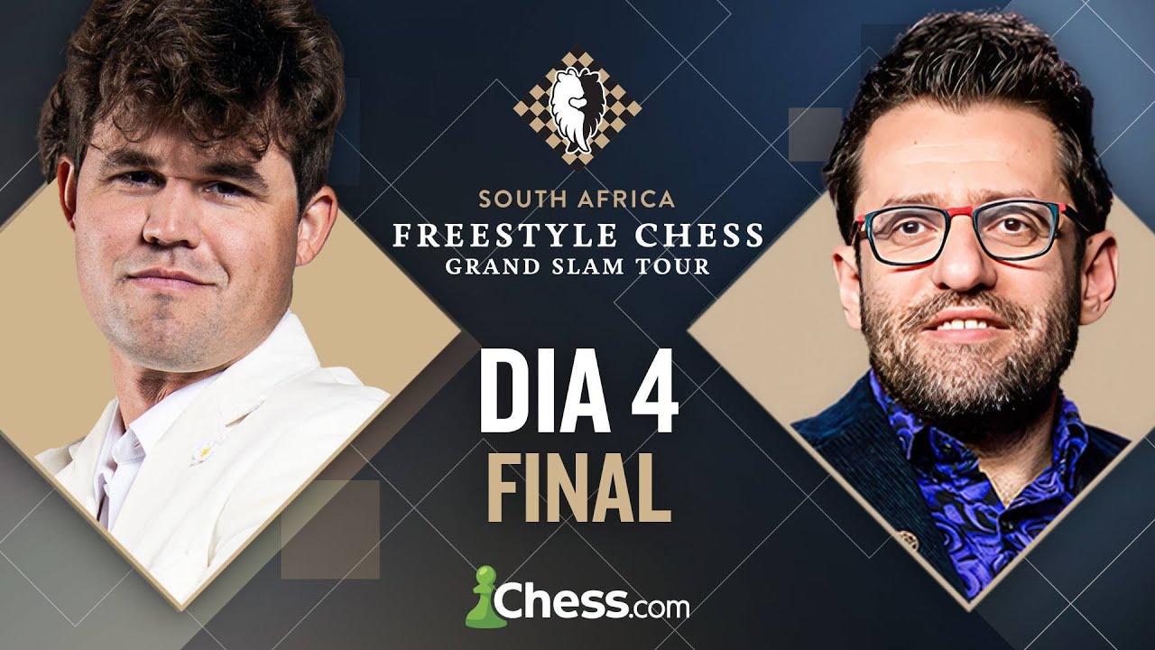 Magnus Carlsen e Levon Aronian duelam na GRANDE FINAL do Freestyle Chess - &Aacute;frica do Sul