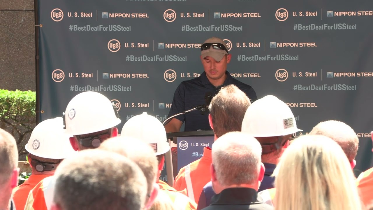 Tom Tyszkiewicz (U. S. Steel Mon Valley Works Process Coordinator) - Sept. 4, 2024 rally event