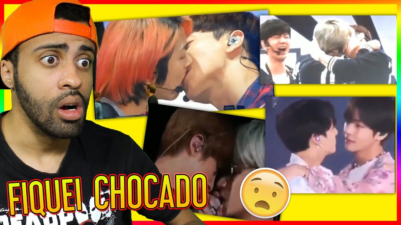 IDOLS DE K-POP DANDO BEIJOS GAYS '-' *fiquei surpreso*