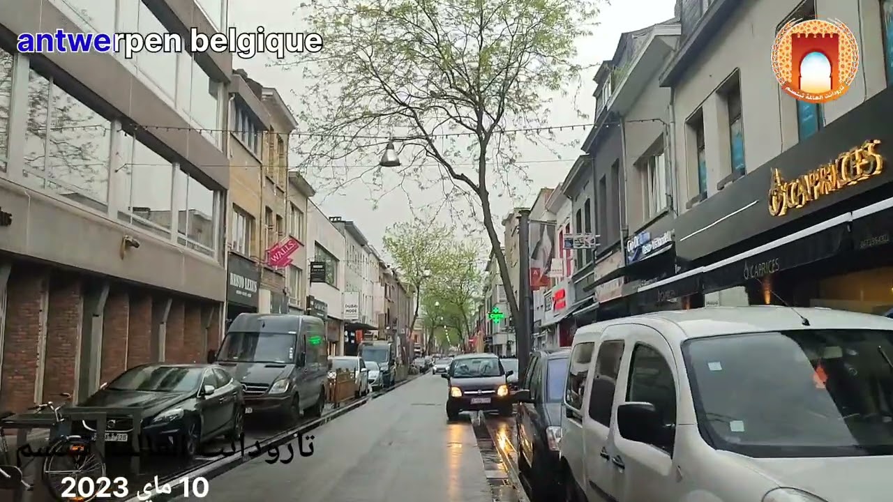 جولة بمدينة #antwerpen شارع #abdijstraat