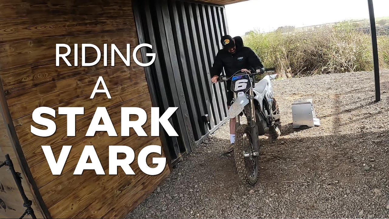 Riding a Stark Varg at Moto101