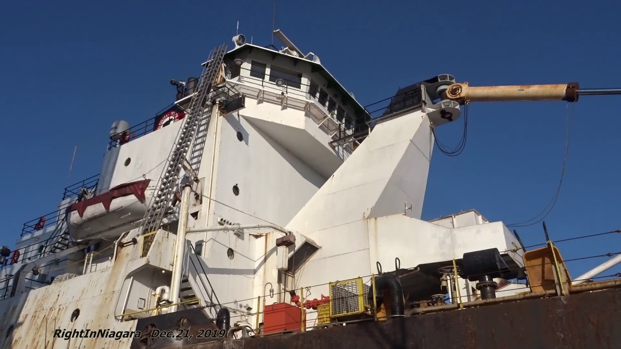 Ship ALGOMA BUFFALO departs Lock 2, Welland Canal 2019