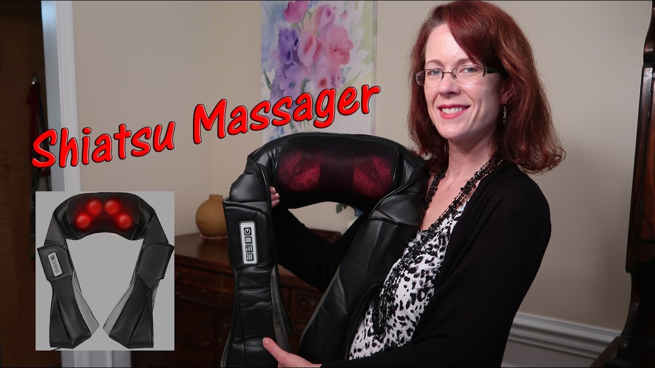 NURSAL 3D SHIATSU 🌼NECK AND SHOULDER KNEADING MASSAGER 🦋 WITH HEAT- Back Pain Relief 👈