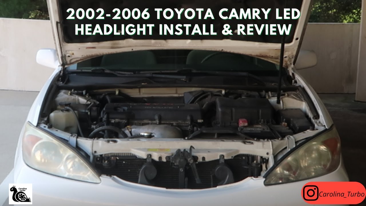 How to install LED Headlights 2002-2006 Toyota Camry