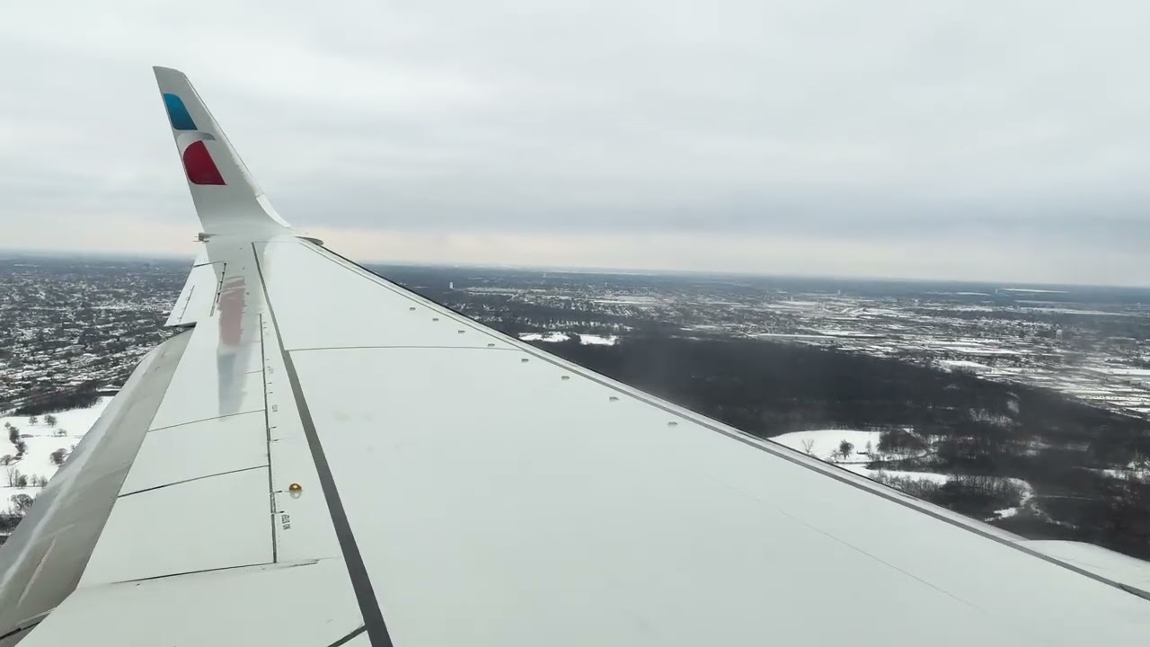 American 737-800 Landing in Chicago-O’Hare from Austin