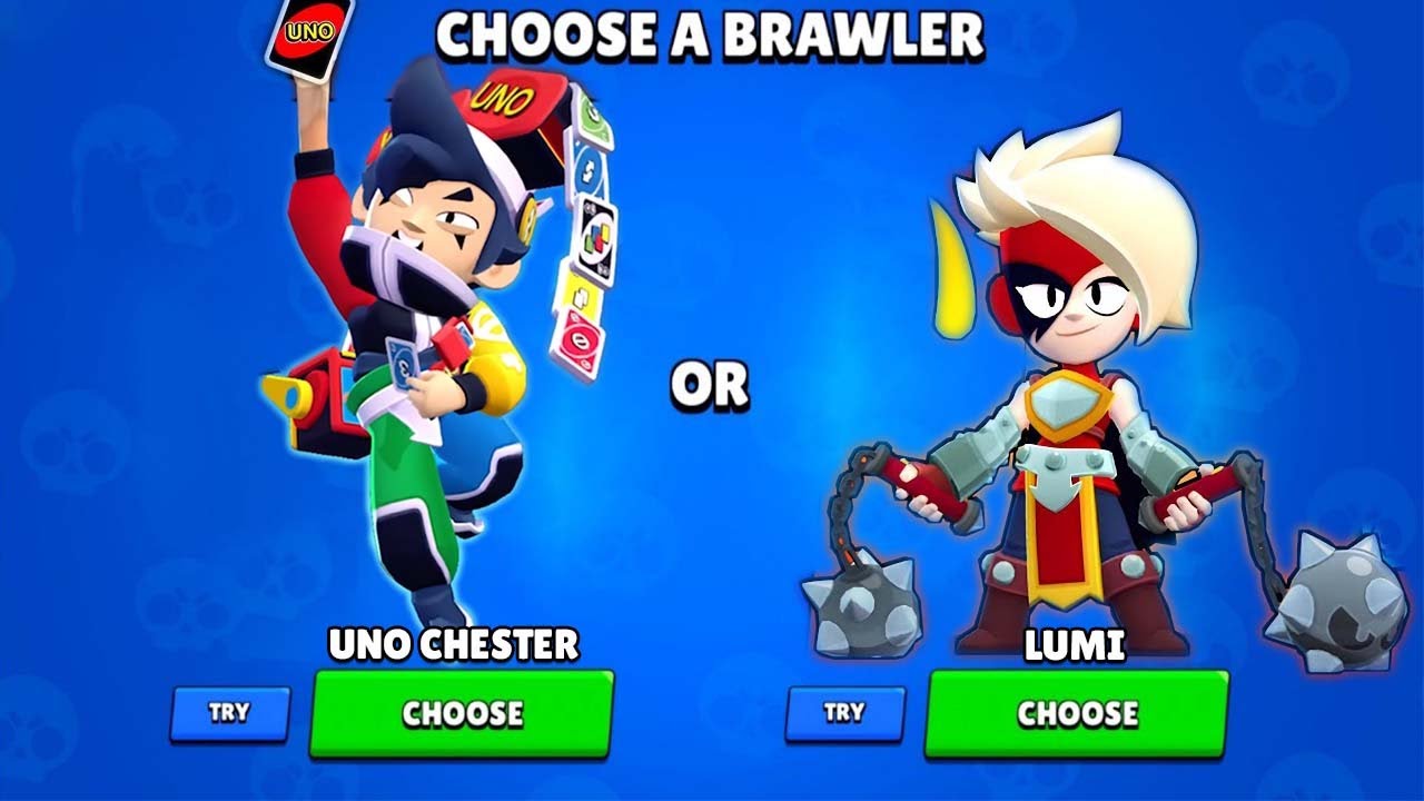 ВЫБИРАЙТЕ🔥 УНО ЧЕСТЕР ИЛИ ЛЮМИ 😱 BRAWL STARS НОВОЕ ОБНОВЛЕНИЕ🔥