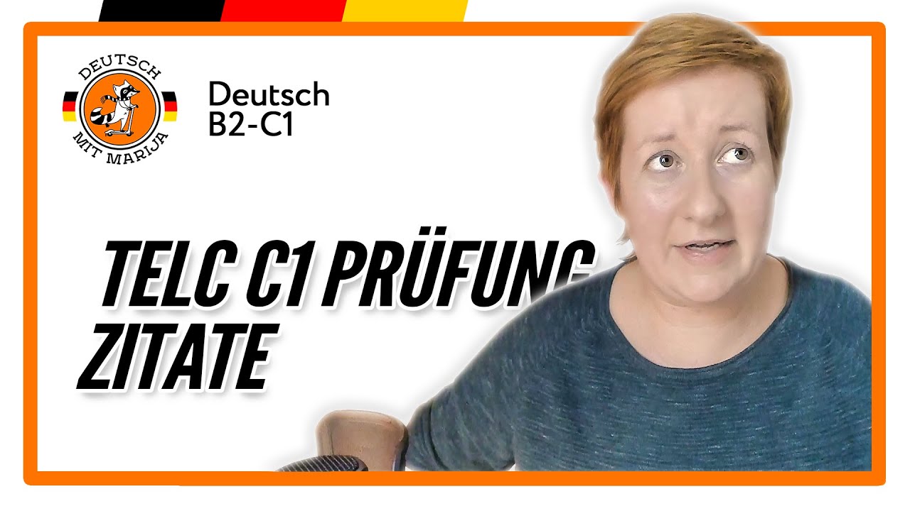 Blödsinnige Sprichwörter und Zitate | telc C1 mündliche Prüfung | Deutsch mit Marija