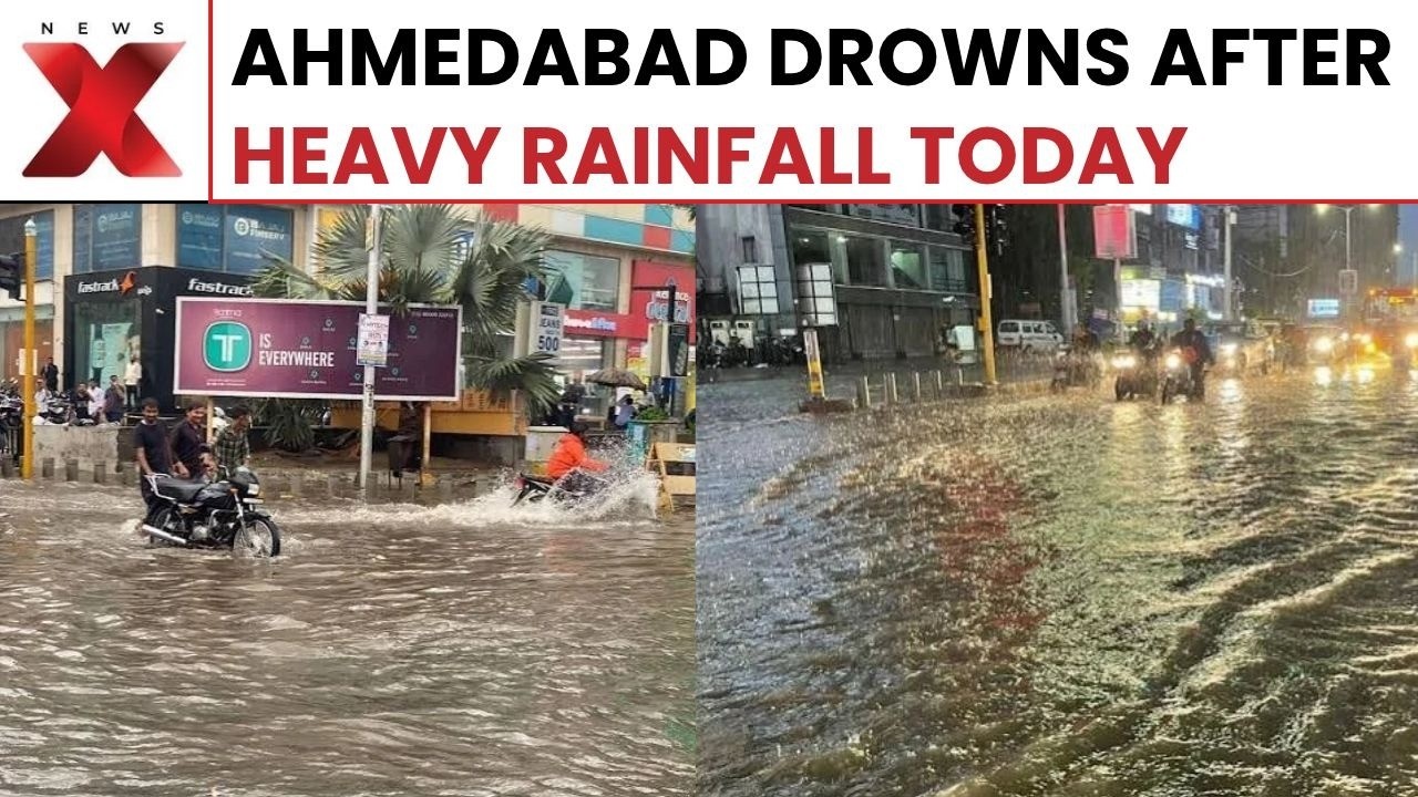 Ahmedabad Flooded After Heavy Rainfall, Severe Waterlogging Hits Navrangpura | NewsX