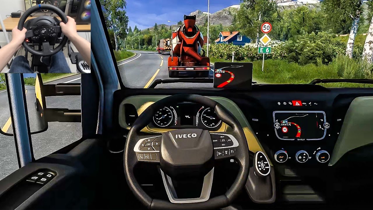 Euro Truck Simulator 2 - Iveco Daily [Steering Wheel Gameplay]