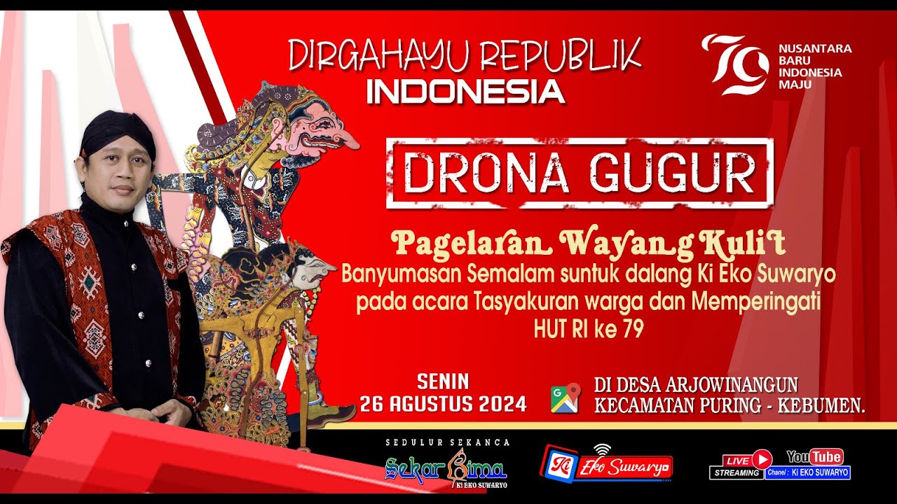 LIVE WAYANG KULIT DALANG KI EKO SUWARYO LAKON DRONA GUGUR