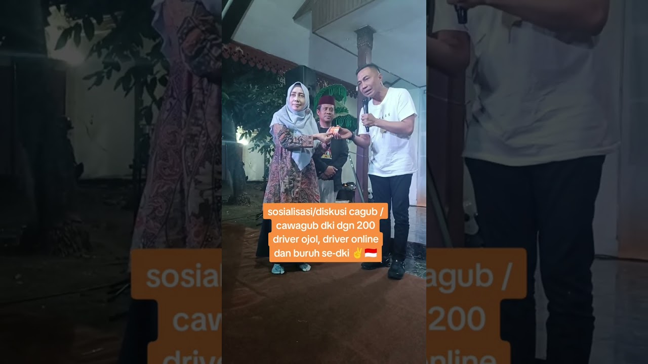 diskusi cagub dki Dharma Porengkun dgn 200 driver OJOL,driver online dan buruh di posko Dharmakun 02