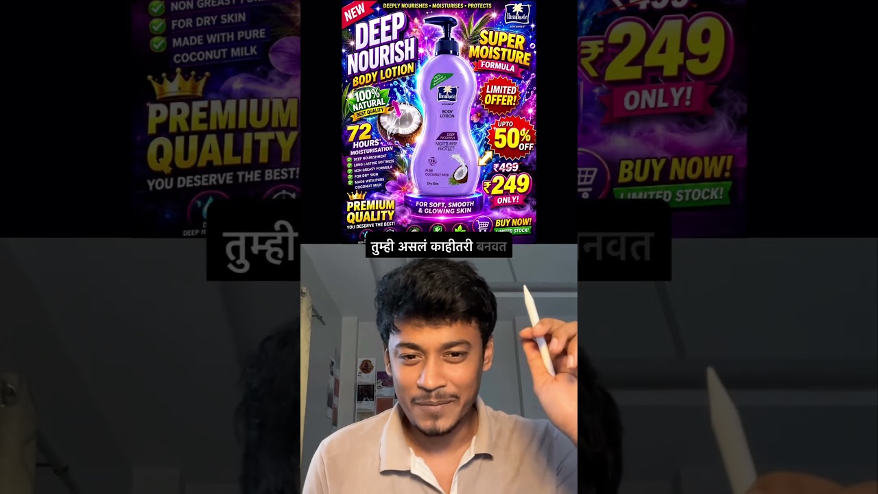 Anyone can make a poster using AI&hellip; 👨🏻&zwj;💻#productdesign #aiimages #smallbusiness #aitools #marathi