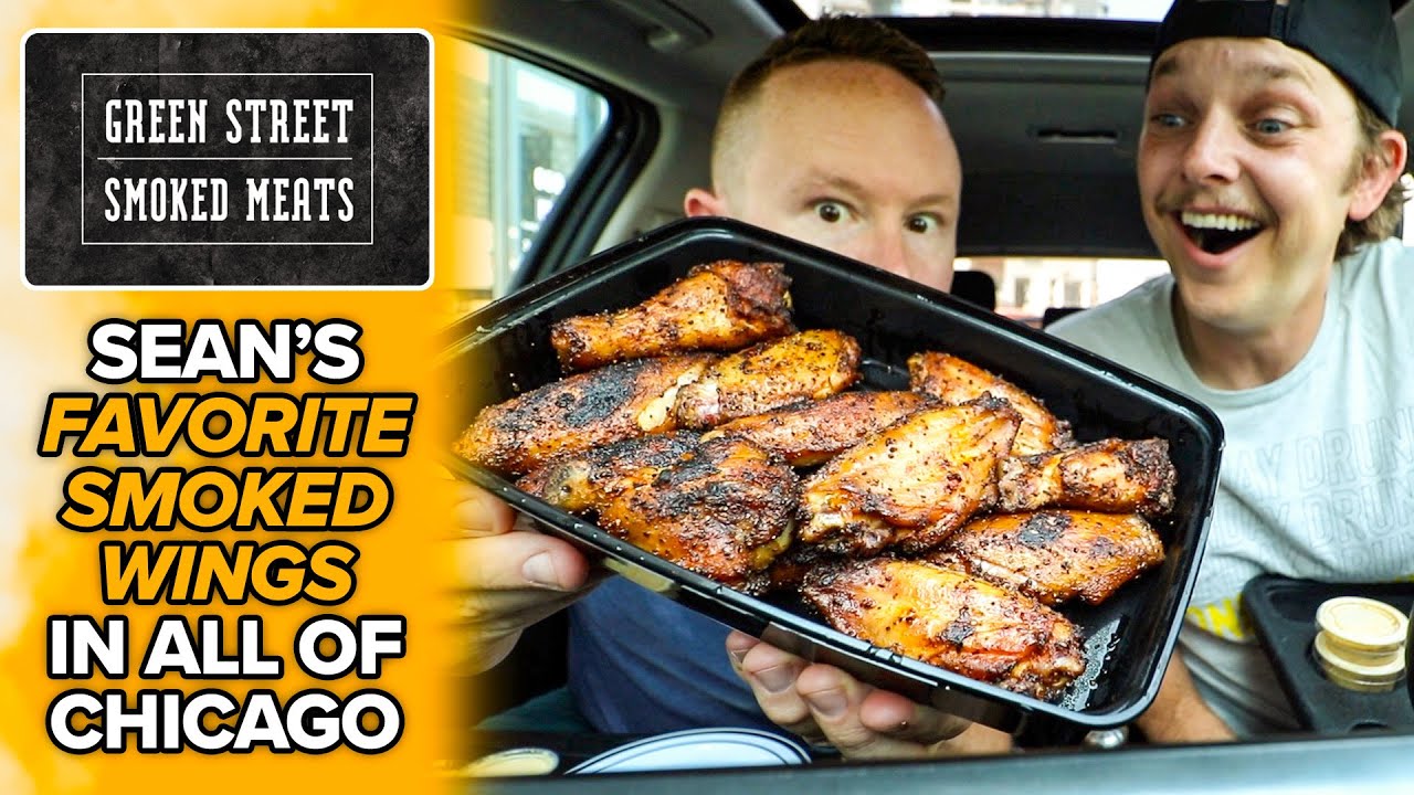 Eating 3-HOUR SMOKED WINGS from Green Street Smoked Wings in Chicago's West Loop