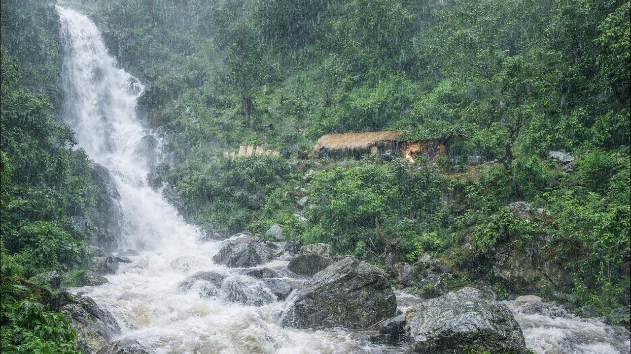 Traditional Nepali Himalayan Village Lifestyle | Daily Activities of Nepali Village People |Rain Day