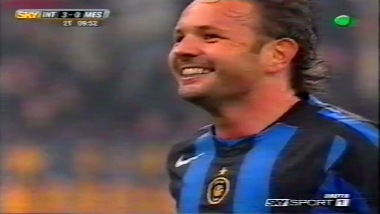 CALCIO SERIE A 2004 - 2005 - Inter-Messina 5-0 (Adriano (3), Vieri,  Eleftheropoulos (A))
