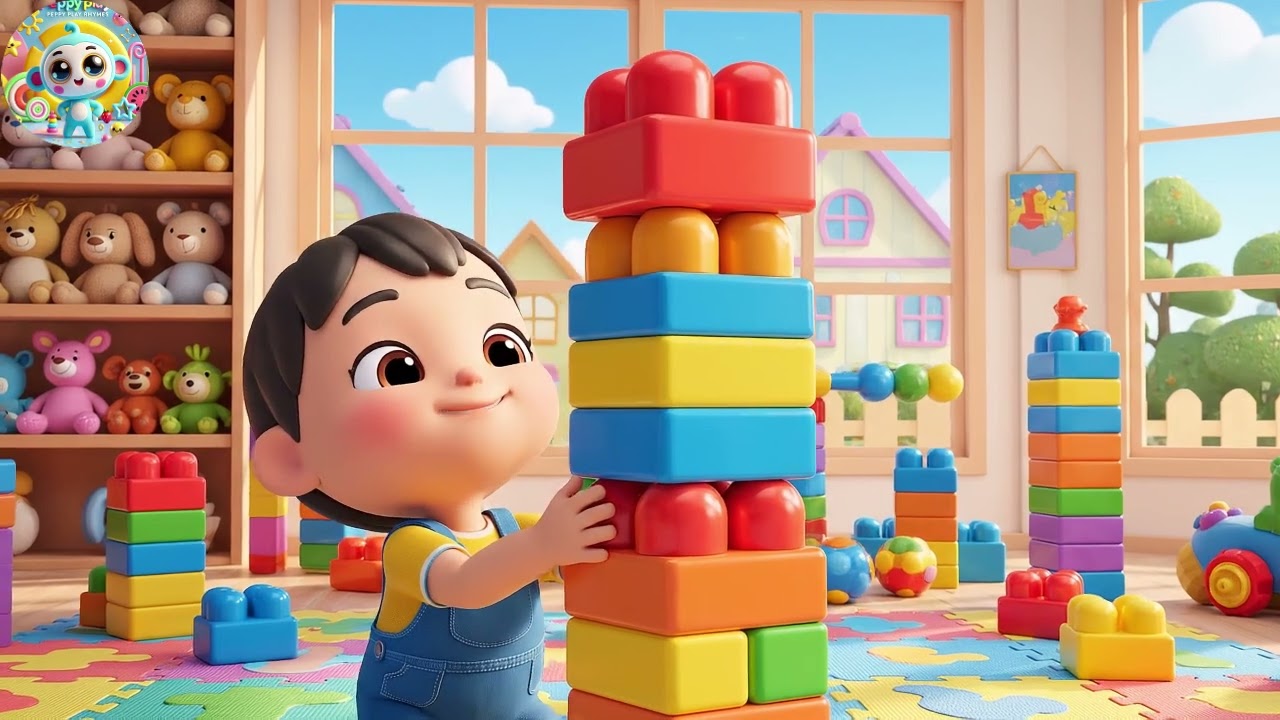 JJ Built the Singing Number Tower 🔢🏗️🎵 | Nursery Rhymes for Kids | Baby Songs for Toddlers