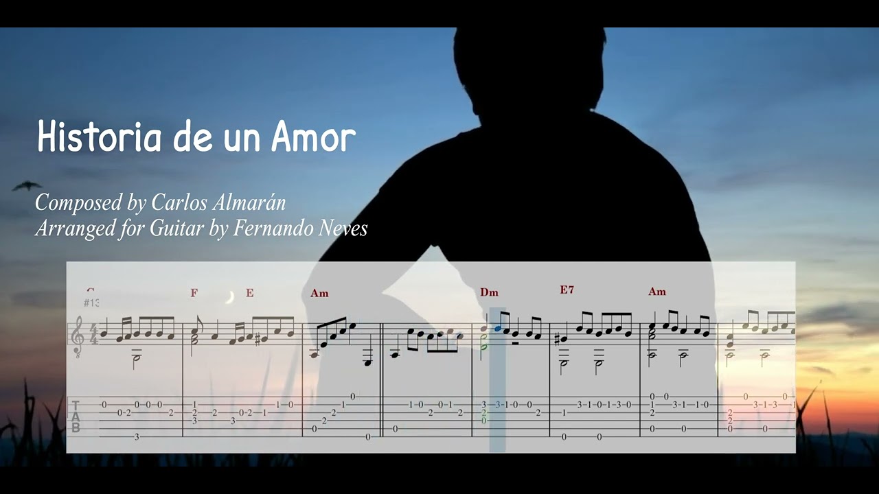 🎸 Historia de un Amor [ GUITAR SCORE & TAB]