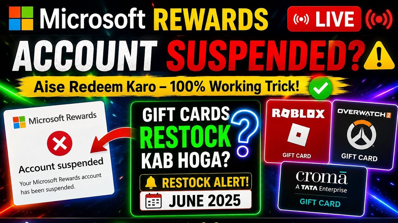 Microsoft Rewards Gift Card Come Back | How To Redeem Microsoft Rewards | #microsoftrewards