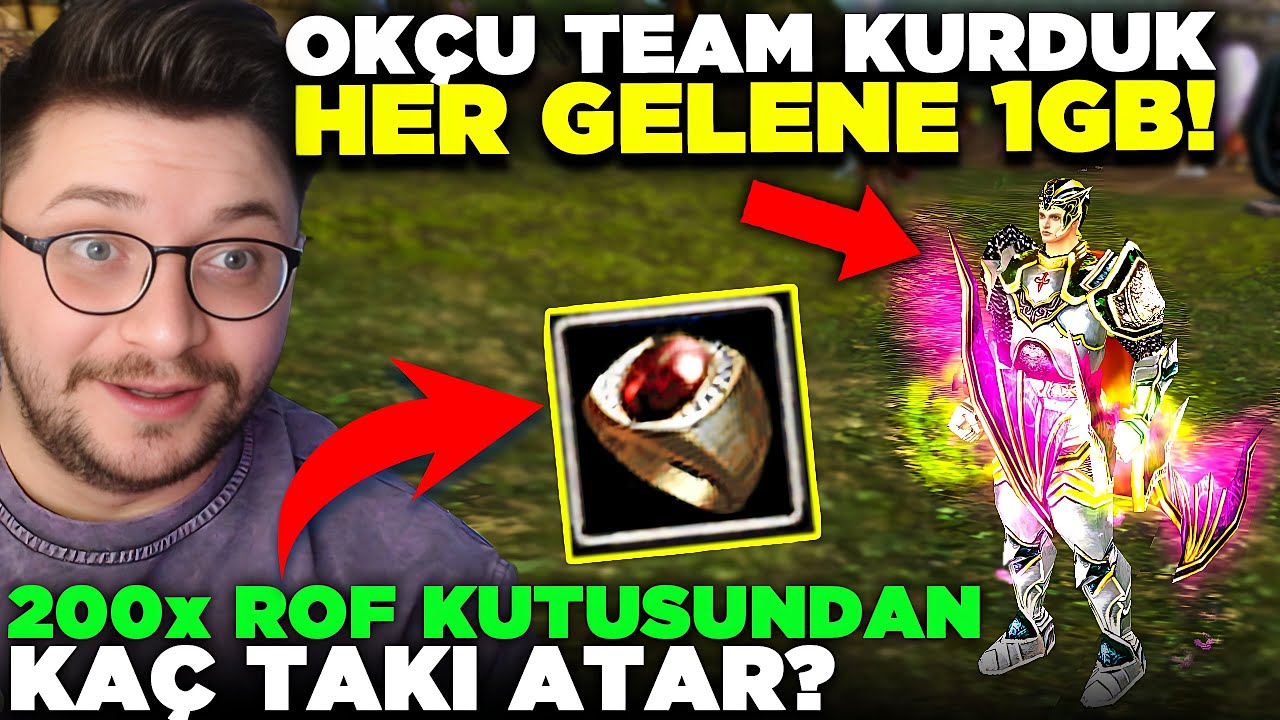 200x ROF KUTUSU KIRDIK! OKÇU EKİP KURDUK! HER GELENE 1GB! | Knight Online
