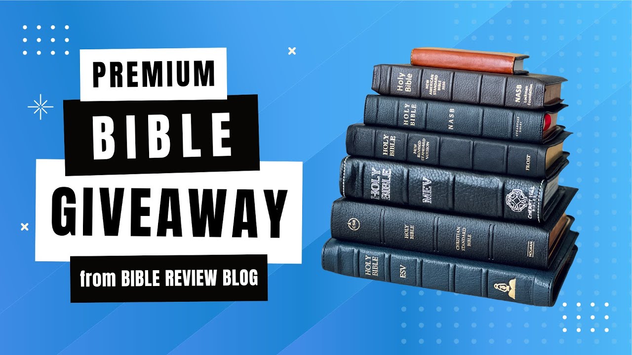 Day 2: Premium Bible Giveaway 📚 Bible Review Blog's 3rd Anniversary