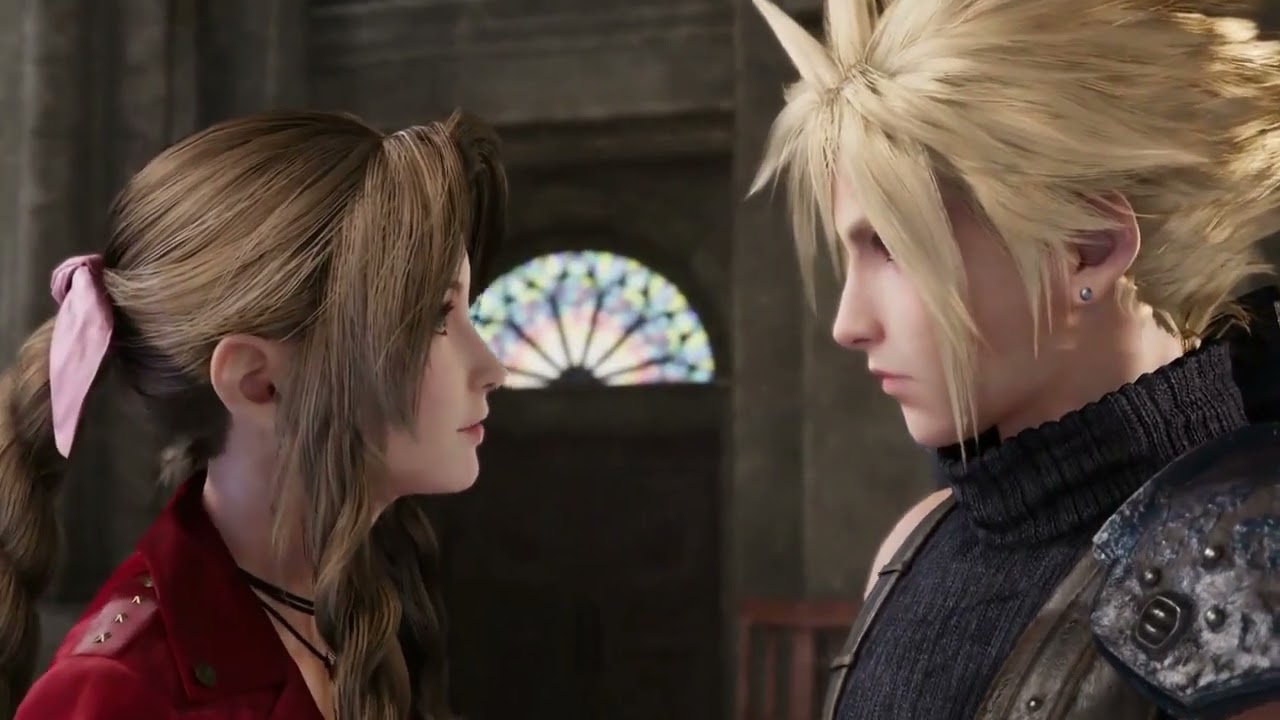 Cloud and Aerith meet in Final Fantasy Tactics