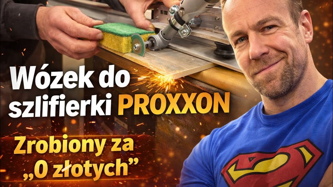 Idealnie proste cięcie szlifierką Proxxon! W&oacute;zek do listwy Raimondi DIY #remont4you 