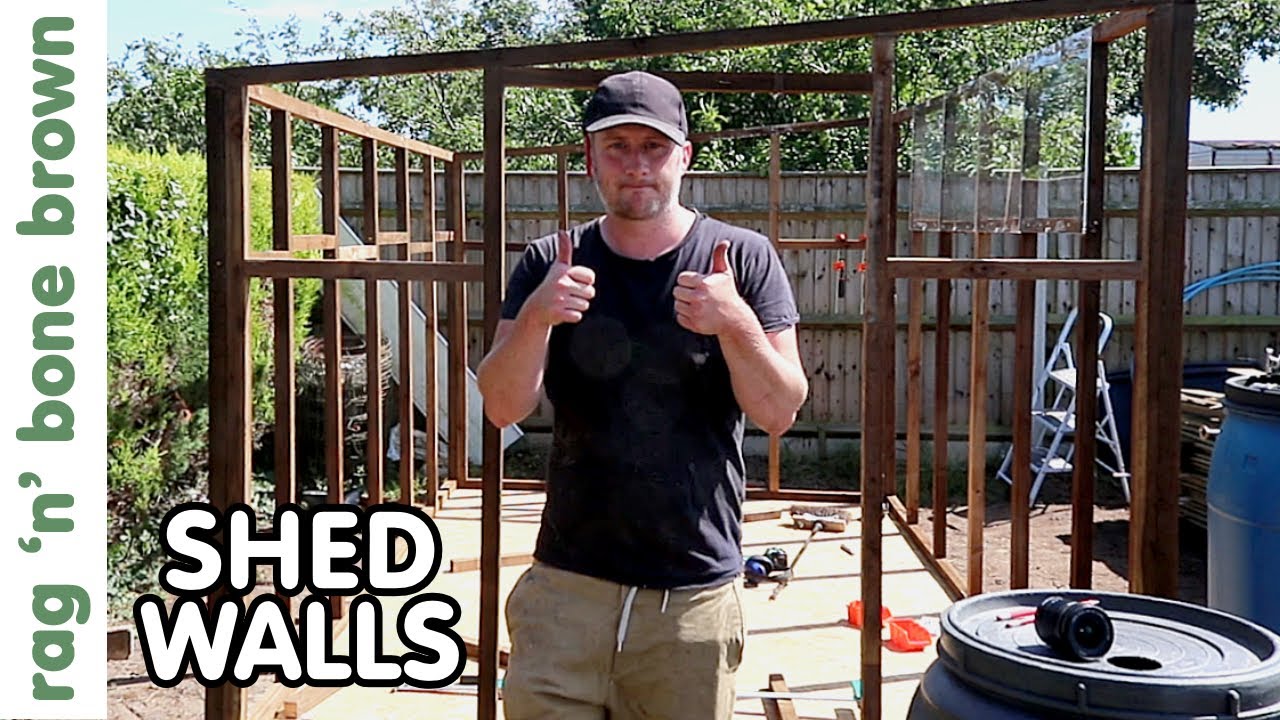 Shed Walls and Framing (PART 3 SHED BUILD PROJECT)